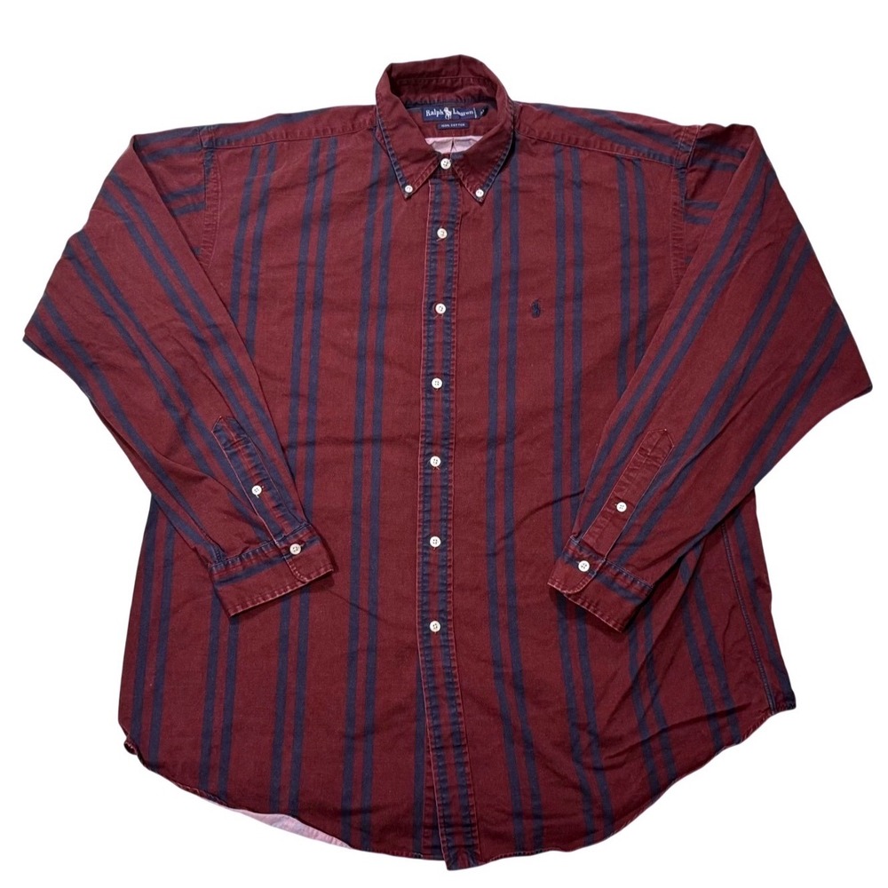Polo Ralph Lauren  Long Sleeve Button-Down Shirt 100% Cotton Men's - XL